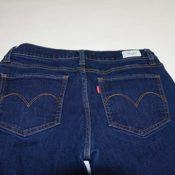 Levi's Women's 524 Too Superlow Skinny Jeans Size 30 Blue Low Rise 30" Inseam - Picture 6 of 6